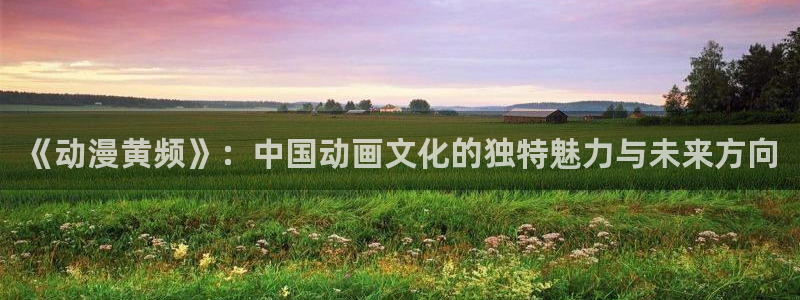 樱花动漫官网imomoe网站：《动漫黄频》：中国动画文化的独特魅力与未来方向