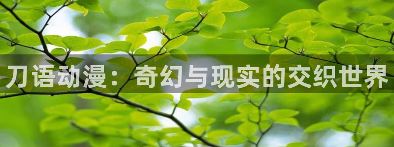樱花动漫官网imomoe6：刀语动漫：奇幻与现实的交织世界